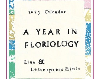 ¡VENTA! Calendario 2023- Floriología Lino y Letterpress Prints