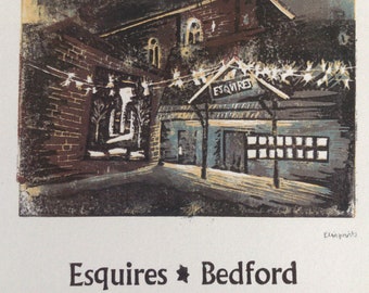 Esquires Bedford Lino & Letterpress Print