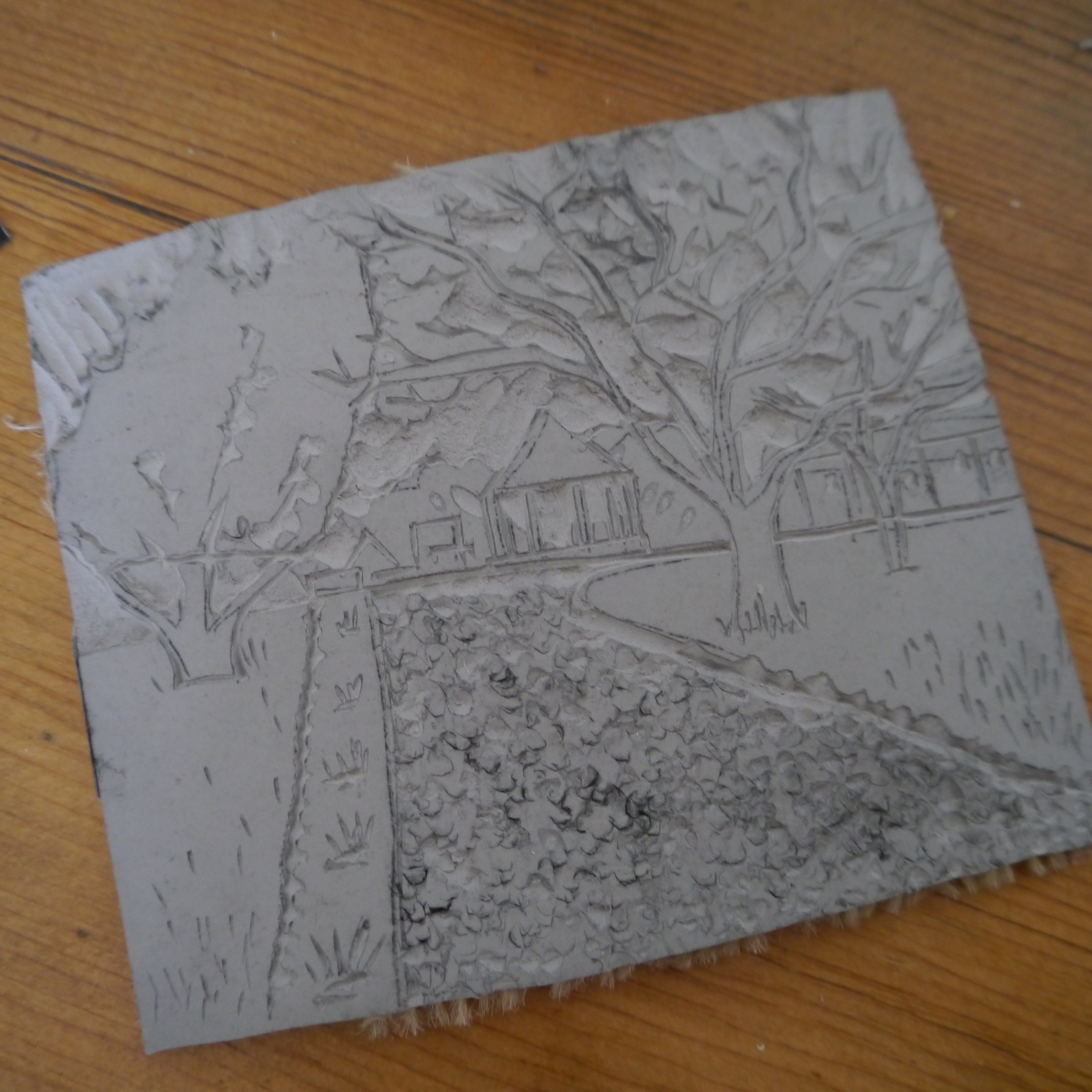 Bancroft Park Hitchin Linocut Print Etsy