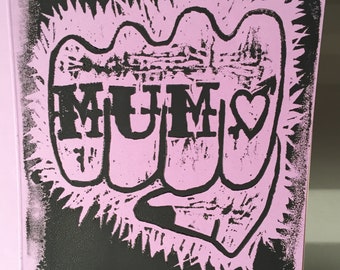 Mothers Day Card: Mum Knuckle Tattoo or Mama Love