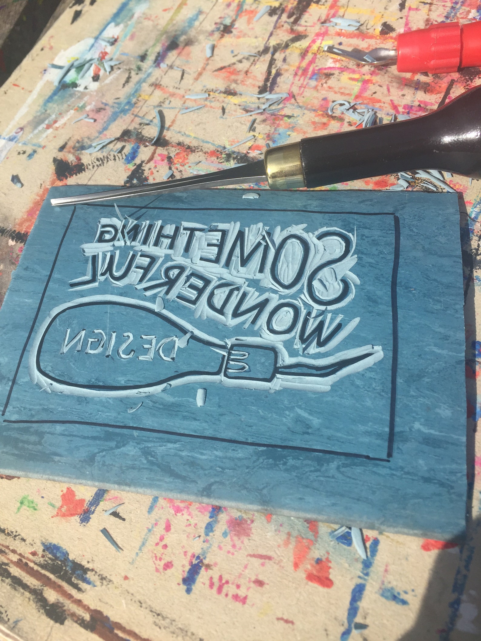 Your Logo as a Linocut - Etsy