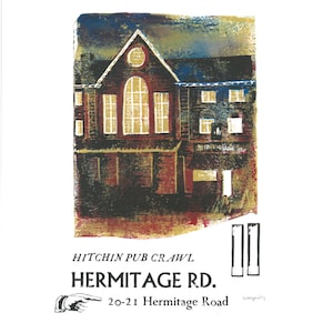 Hermitage Rd. Lino and Letterpress Print