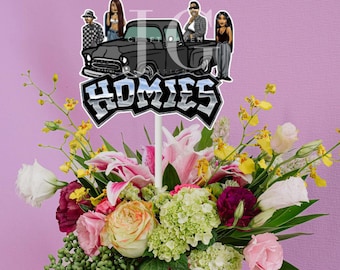 Déco De Fête Gangster Cholo Lowrider, Drapeaux Chicano Homies, Lot De 4