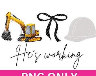 Esposa de operador de excavadora png, Él está trabajando png, Vida de esposa, Miembro del equipo de excavación, operador de retroexcavadora