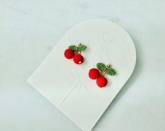 Micro Crochet Cherry