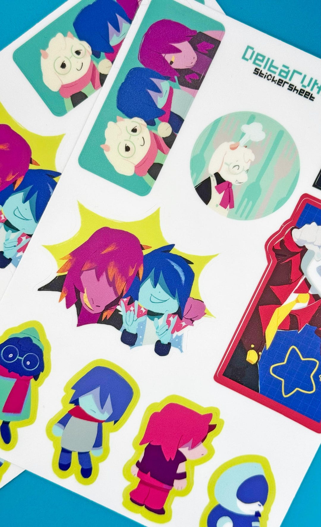 Deltarune Vinyl Stickersheet - Etsy