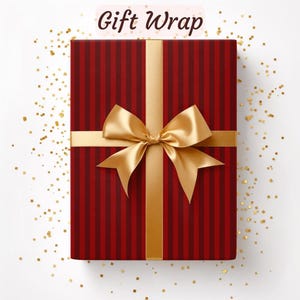 Striped Red Wrapping Paper For Her Trendy Stylish Gift Wrapping Design for Women Birthday Gift Wrap Christmas Gift Wrap Girlfriend or Wife