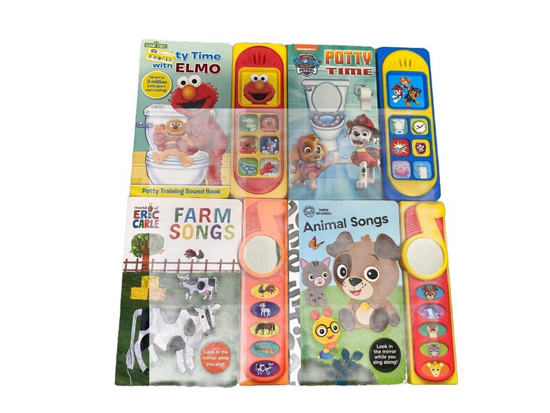 Lot of 4 - Potty Training Books and Interactive Sing Along Board Books ...