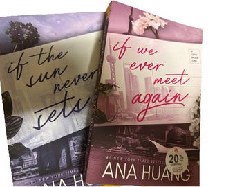 If We Ever Meet Again/ If The Sun Never Sets By Ana Huang Novel Paperback X 2