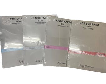 Le SSerafim Easy 3rd Mini Album Compact Ver. Kazuha Kim Sakura Hong Set of 4