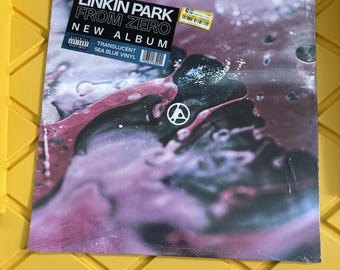 LP Linkin Park - From Zero [Translucent Sea Blue Vinyl] New, Sealed Sleeve bent