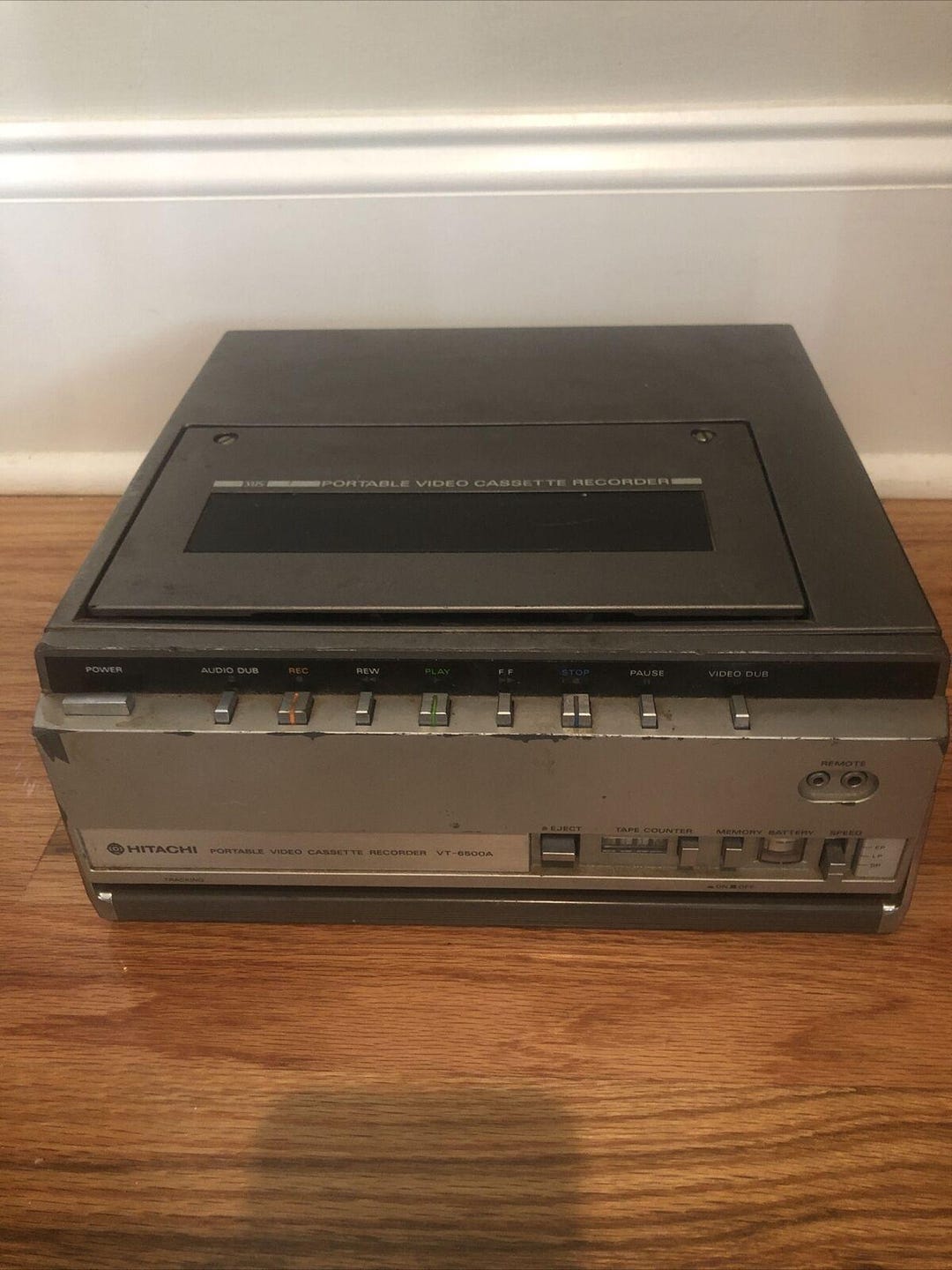 Hitachi VT-6500A Video Cassette Recorder No Cord Untested for