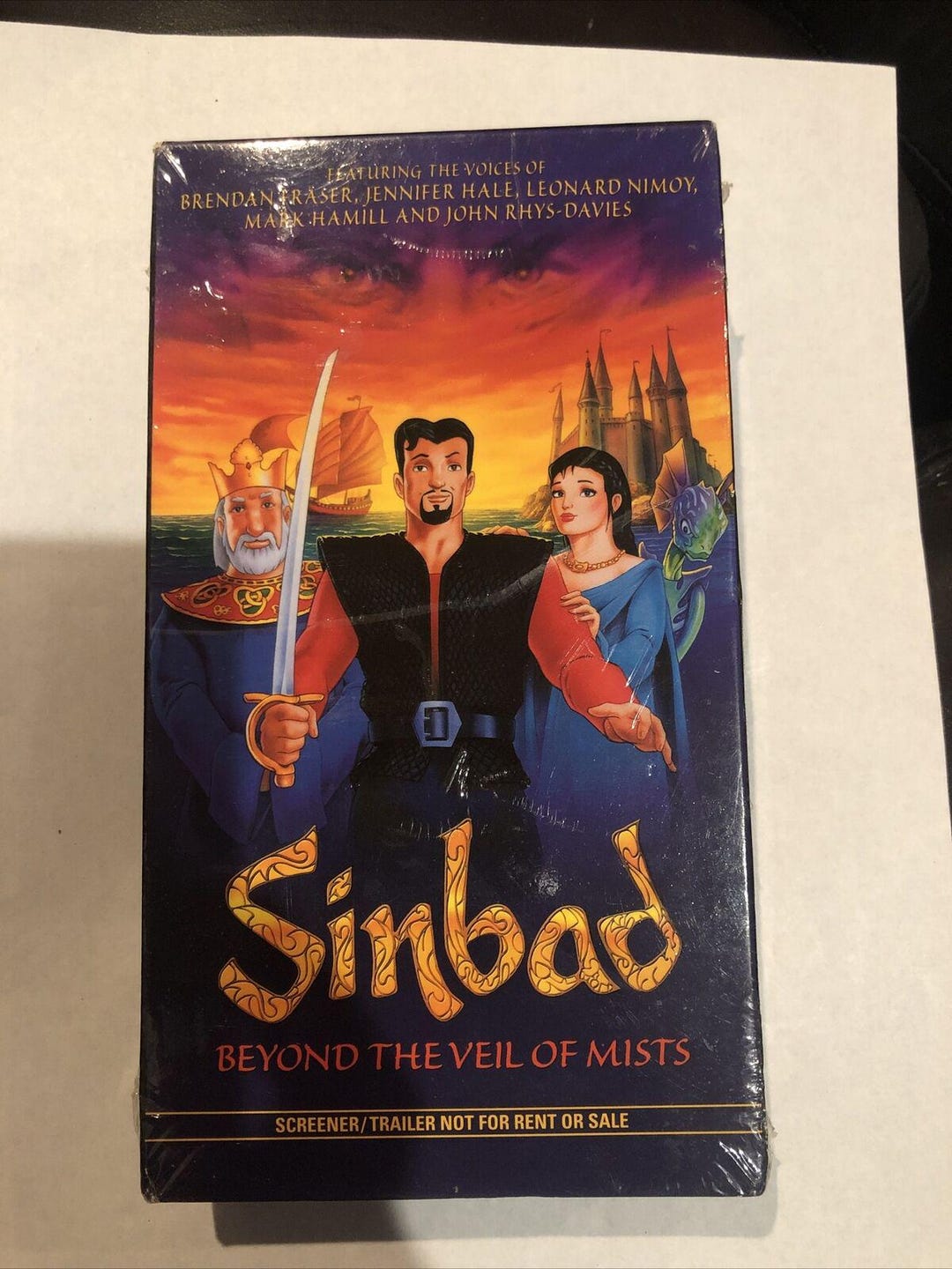 Sinbad Beyond the Veil of Mists VHS Brendan Fraser Mark