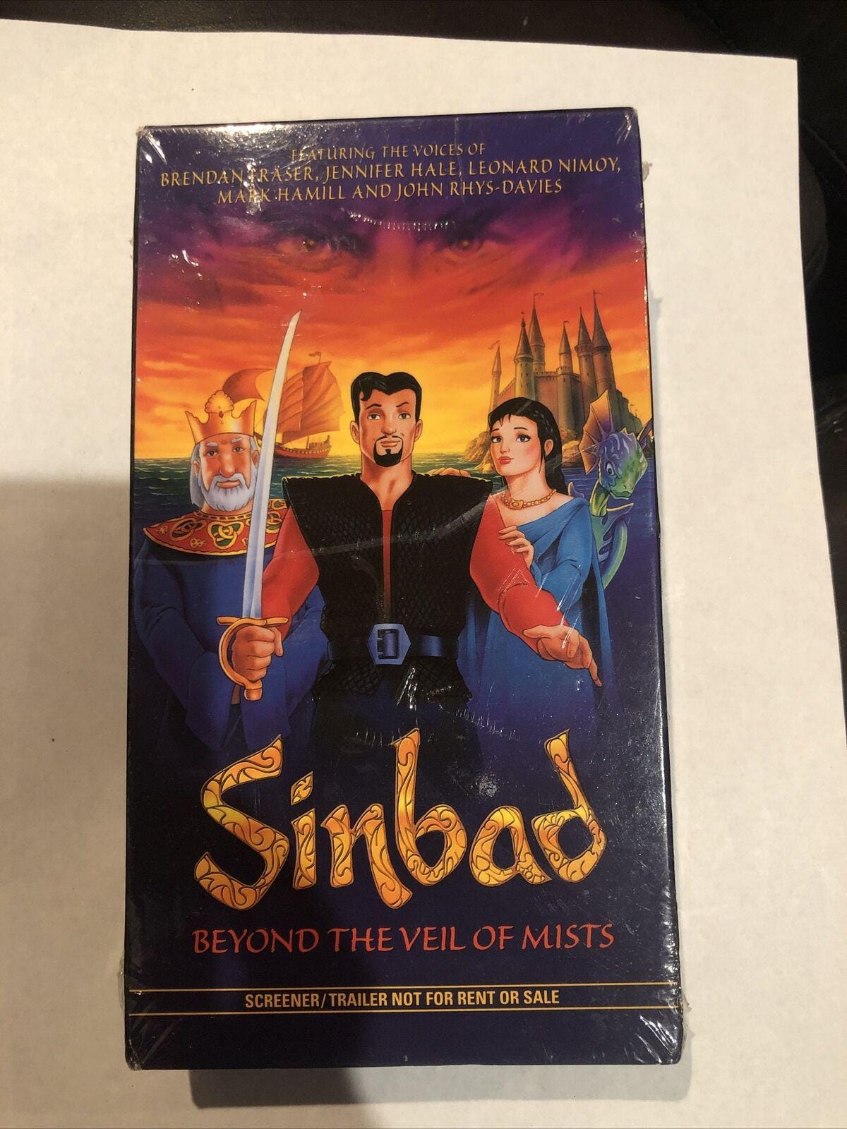 Sinbad Beyond the Veil of Mists VHS Brendan Fraser Mark