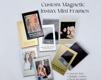 Personalized Birthday Photo Frame, Custom Magnetic Instax Mini Frame, Y2K Retro Polaroid Frame, Nostalgic Milestone Birthday Gift for Friend