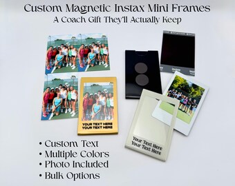 Sports Coach Thank You Gift, Custom Instax Mini Frame, Personalized Coach Appreciation Gift, End of Season Team Keepsake, Dance Teacher Gift