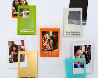 Magnetic Instax Mini Frame Gift, Custom Polaroid Frame, Personalized Acrylic Mini Frame, Picture Gift for Best Friend, Couple Photo Keepsake