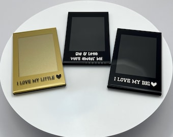 Custom Sorority Polaroid Frame: Matching Big Little Basket Gift, Magnetic Instax Mini Photo Frame, Gift for Sorority Sister