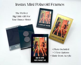 Dance Big Little Polaroid Frame, Big Sis Lil Sis Dance Gift, Senior Dancer Gift, Dance Team Gift Idea, Competition Dance Gift, Recital Gift