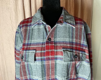 Camisa de franela a cuadros de corte tradicional L.L. Bean - Talla L-Tall