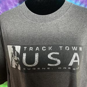 Vtg Track Town USA Eugene Oregon Steve Prefontaine Shirt XL AAA