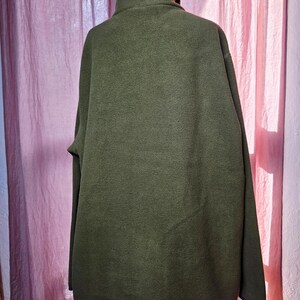 Sudadera polar Cotopaxi Teca para hombre, talla XXL, color verde oliva y azul, con cierre a presión. imagen 4