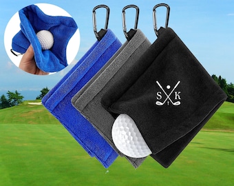 Embroidered Golf Towel, Personalized Golf Towel, Monogrammed Golf Towel, Custom Golf Towel, Personalized Golf Gift for Dad, Christmas Gift
