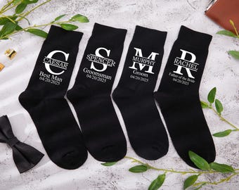 Calcetines personalizados para padrinos de boda, calcetines para padrinos de boda, calcetines de boda para novios, regalos para pajes, regalos para padrinos de boda, regalos de boda