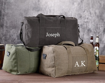 Personalized Weekender Bag, Groomsmen Duffle Bag, Monogram Travel Bag, Groomsmen Bags, Gifts for Him, Groomsmen Gifts, Overnight Bag For Him