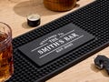 Custom Bar Mat with Bar Name & Year, Personalized Bar Runner Gifts, Silicone Barware Gift, Pub Accessories, Rubber Bar Mat, Home Bar Gift