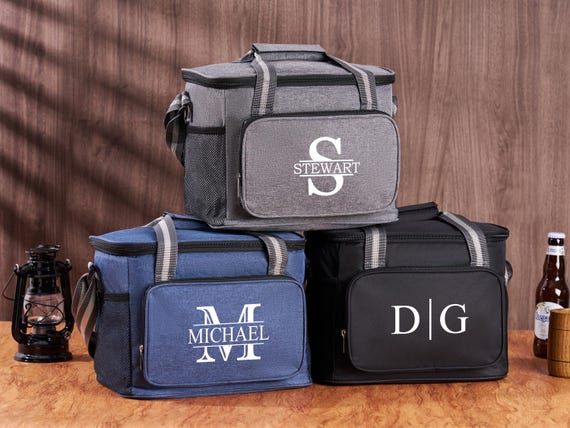 Personalized Lunch Bag,Lunch Box,Insulated Lunch Bag,Custom Beer Cooler Bag,Tote Picnic Ice Bag,Outdoor Fresh Bag,Groomsmen Gift for him