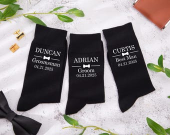 Personalised Wedding Socks,Groom Socks, Groomsmen socks, Best Man gifts, Father of the Bride, Groomsman gifts, Page Boy, Bridal Party Gifts