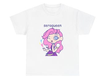 Seraqueen League of Legends-T-shirt, fanart-ontwerp