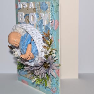 Cartão de Bebê Menino. Novos pais. Nova chegada. Mãe, Pai, Pais