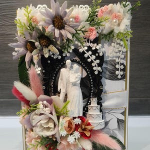 新郎新婦のための豪華な3Dウェディング/結婚記念日カード