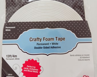 Crafty Foam Tape  From Scrapbook Adhesives - 13 ft. x .39 in. wide - NEW