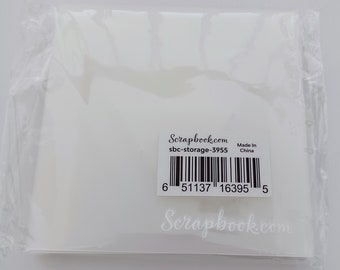 Scrapbook.com - Storage Envelopes - Plastic - 4.75 x 4.75 - Small - 5 Pack - NEW