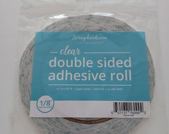 Clear Double Sided Adhesive Roll 1/8" from Scrapbook.com - NEW