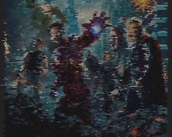 Avengers Movie Poster colored from Movie Screenplay