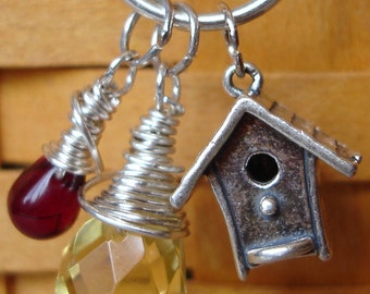 Birdhouse Charm Necklace