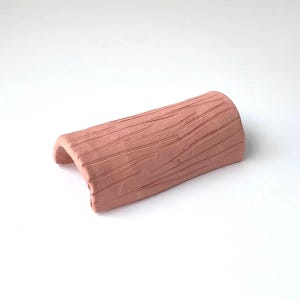 Clay Log Aquarium Versteck: Unglasierter Garnelen Unterschlupf