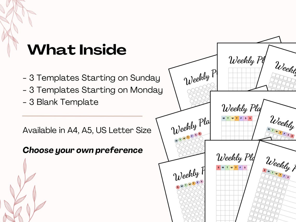 Alastair Method Template, Weekly Planner, to Do List Task Planner ...