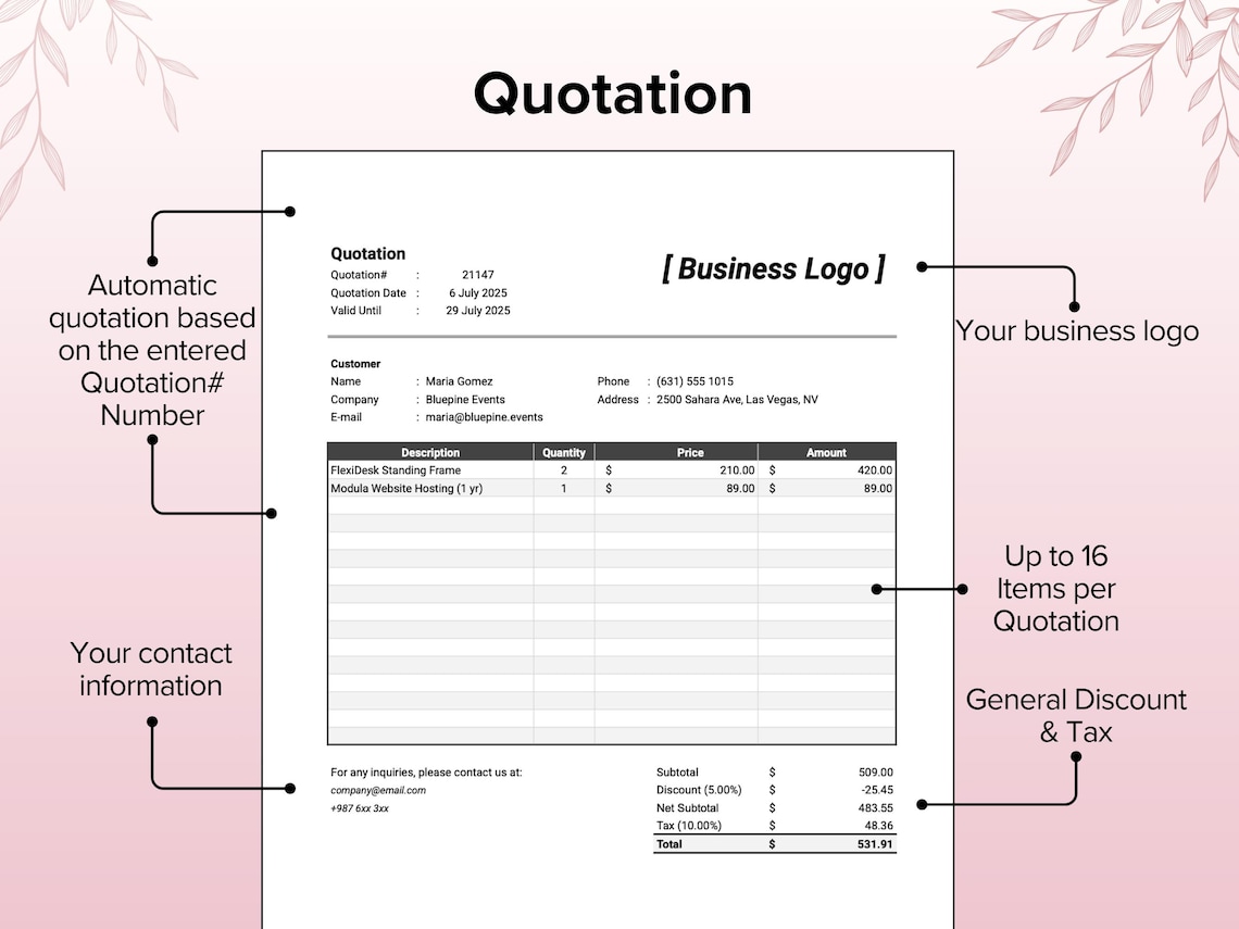 Quote Generator, Quotation Generator, Quote Creator, Quote Calculator ...