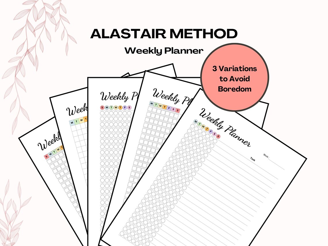 Alastair Method Template, Weekly Planner, to Do List Task Planner ...