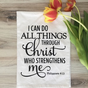 Scripture Tea Towel, Mothers Day Gift,Kitchen Towels, Wedding gift,Home,Tea Towel,Linens,House warming gift, Christmas,Christian Gift, Faith