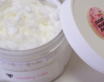 WEDDING CAKE Whipped Soap Parfait- Great for Shaving 4oz.