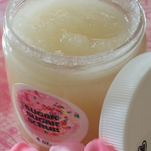 SUGAR COOKIE Body Sugar Scrub - Body Polish - Cruelty Free - Vegan Friendly - Gift for Her - Handmade - Choose Size