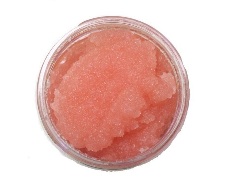 Mrs CLAUS CANDY Body Polish Sugar Scrub 1, 4, 8oz. Peppermint Vanilla Buttercream Organic Sugar Vegan Cruelty free for her image 3