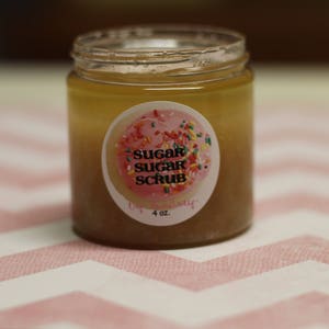 PEONY Vegan Classic Sugar Scrub 4 oz. Limited Time Spring Scent Easter Gift Cruelty Free Gift for Her Organic Sugar 1 oz or 4 oz image 6