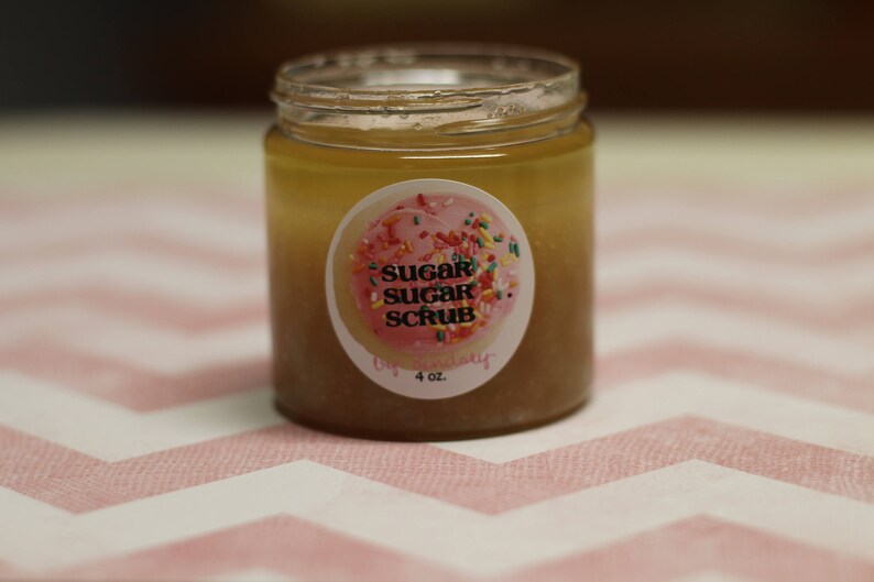 PEONY Vegan Classic Sugar Scrub 4 oz. Limited Time Spring Scent Easter Gift Cruelty Free Gift for Her Organic Sugar 1 oz or 4 oz image 6